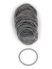 Heliums Thin Hair Elastics Gray 2mm Ties for Thin Hair 175 Inch Medium Hold No Damage Ponytail Holders 40 Count