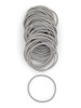 Heliums Thin Hair Elastics Light Gray 2mm Ties for Thin Hair 175 Inch Medium Hold No Damage Ponytail Holders 40 Count