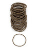Heliums Thin Hair Elastics Light Brown 2mm Ties for Thin Hair 175 Inch Medium Hold No Damage Ponytail Holders 40 Count