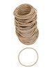 Heliums Thin Hair Elastics Sandy Blonde 2mm Ties for Thin Hair 175 Inch Medium Hold No Damage Ponytail Holders 40 Count