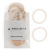 Heliums Thin Hair Elastics Beige Blonde 2mm Hair Ties for Thin Hair 175 Inch Medium Hold No Damage Ponytail Holders 40 C