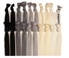 Kenz Laurenz Hair Ties Ponytail Holders 20 Pack Black Ombre No Crease Ouchless Elastic Styling Accessories Pony Tail Hol