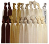 Kenz Laurenz Hair Ties Ponytail Holders 20 Pack Brown Ombre No Crease Ouchless Elastic Styling Accessories Pony Tail Hol