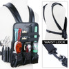 STYLANCE Hairdresser Scissor Holster Pouch Bag Leather Chest Rigs Bag Vest Barber Vest Haircut ToolsHairdresser scissor