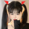 Halloween Bat Hair Clips for Women Red Black Barrettes for Cosplay Costumes Devil Clips Hairpin 4PCS Wing Hair Accessori
