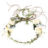 YAXAMING Halloween Rose Flower Headband Floral Leaf Crown Hair Hoops Bands Leaves Wreath Headpiece Hairband Women Xmas H