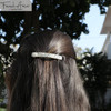 French Amie Small Opera 2 14 inch Celluloid Handmade Automatic Hair Clip Barrette Opera