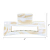 France Luxe Large Cutout Rectangle Claw Clip Africa