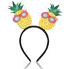 Doneace Hawaiian Party Headband Pineapple Hair Hoop Flowers Head Boppers Headwear Tropical Party Decorations Aloha Party