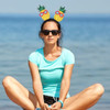 Doneace Hawaiian Party Headband Pineapple Hair Hoop Flowers Head Boppers Headwear Tropical Party Decorations Aloha Party