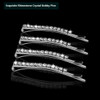 24 Pcs Rhinestone Hair Accessories Sparkly Crystal Bobby Pins Shiny Hair Clips for Women and Girls Silver