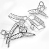 Large Metal Butterfly Hair Clips with Teeth Big Jaw Grip Clamps for Thick Hair NonSlip Silver Clamps for Women