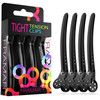 Framar Black Tight Tension Clips For Hair Set of 4 Professional Hair Clips Metal Hair Clips for Styling Stylist Supplies