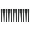 WANBY Hair Clips 12Pcs Black Durability Big Bite Alligator Clip Set Professional Plastic Hair Clips for Easy Styling and