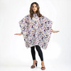 Plum Hill Hair Salon Cape for Stylists Waterproof Hair Cutting Cape with Snaps