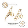 5 Pack Large Gold Hair Clips for Thick Hair Metal Cross Claw Clip NonSlip Banana Hair Claw Clips Hair Catch Barrette Fre