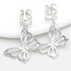 NAISKA Butterfly Hair Jewelry for Braids 10Pcs Silver Hair Clips Dreadlock Charms Hair Rings Accessories for Women and G