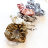 6pcs Shiny Metallic Hair Scrunchies Women Girls Mermaid Hair Scrunchie Elastics Ponytail Holder Hair Bands Ties Ropes He