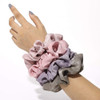 Ivyu Silk Satin Scrunchies No Crease Hair Ties for Women Thick Hair Ponytail Holders with Soft Elastic Bands