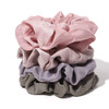 Ivyu Silk Satin Scrunchies No Crease Hair Ties for Women Thick Hair Ponytail Holders with Soft Elastic Bands