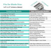 10 Professional Hair Clipper Guards Cutting Guides Compatible with Most Wahl Clippers with Organizer Color Coded Clipper