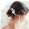 Sppry Elegant Rhinestone Pearl Hair Combs Jewelry Floral Crystal Hair Accessories for Bridal Women at Wedding Prom Set o