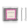 JASVERLIN 2 38 inch Large Hair Bobby Pins Black for Women Girls Decorative Slideproof Firm Hold Big Bobbie Hair Clips Ac