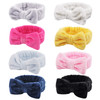 Ondder 8 Pack Bowknot Makeup Headbands Fluffy Facial Cosmetic Hair Bands for Women and Girls Ideal for Washing Skincare