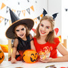 2PCS Halloween Bat Hair Accessories Beleki Bat Wings Hair Clips Black Gothic Alligator Barrettes for Teen toddler Girls