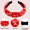 TOBATOBA Leopard Print Hairband 3Pcs for Women Top Knot Headband Cheetah Style Knotted Headbands Fashion Cute Hair Acces