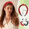 TOBATOBA Leopard Print Hairband 3Pcs for Women Top Knot Headband Cheetah Style Knotted Headbands Fashion Cute Hair Acces