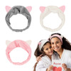 Dreamlover Soft Velvet Cat Ears Headband Comfortable Breathable Skincare headbands for Makeup SPA Sports Gift for Valent