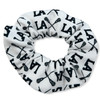 Lacrosse Scrunchie Girls Lacrosse Hair Accessories Lacrosse No Crease Premium White Lax Velvet Hair Scrunchies