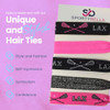 Girls Pink Hair Accessories Set No Crease Hair Elastics Lacrosse Gift
