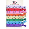 MultiColored Hair Ties with Lacrosse Design for Girls No Crease Ponytail Elastics for Lacrosse Players 8 pcs by SPORTYBE