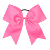 16PCS 8 Large Cheer Hair Bows Ponytail Holder Elastic Band Handmade for Cheerleading Teen Girls College Sports Hot Pink