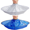 2 Pieces Hair Cutting Cape for Adults Umbrella Hair Cutting Cloak Foldable Catcher for Teens and Adults Blue and Silver
