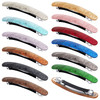 12 Pieces Hair Barrettes for Women Tortoise Shell Acetate French Skinny Clip Automatic Ponytail Barrettes for Women Fine