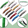 12 Pieces Hair Barrettes for Women Tortoise Shell Acetate French Skinny Clip Automatic Ponytail Barrettes for Women Fine
