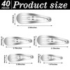 WILLBOND 40 Piece Barrettes Women Snap Hair Clips Women Large Metal Snap Nonslip Hair Clip Accessories 35 Inch 31 Inch 2