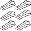 6 Pieces Metal Hair Forks and 4 Prong UShape Sticks Side Combs Teeth Pins for Updo Buns and Womens Hair Styling Accessor