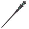TOP SEWING Ebony Doublefaced Jade Sword Hairpins Handmade Carved Wooden 708 Hair Sticks for Women Chinese Hair Chopstick