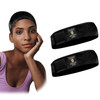 Dreamlover Wig Grip Band Headband for Keeping Wigs in Place Black 2 Pieces