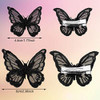WILLBOND 18 Pcs Butterfly Hair Clip Lace Bows Doublesided Embroidery Butterfly Hair Barrettes Accessories for Women Wedd