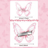 WILLBOND 18 Pcs Butterfly Hair Clip Lace Bows Doublesided Embroidery Butterfly Hair Barrettes Accessories for Women Wedd
