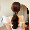 Yusier 2pcs Heart Duckbill Clip French Curved Flat Hair Clip NonSlip Barrettes for Thick Hair Bun Hair Clip Unique Hair