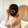 Yusier 2PCS Heart Shap Duckbill Clip Fashion Ponytail Hair Clips Fancy Barrettes for Women Leopard