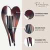 Parcelona French Pelican Tortoise Shell 5 Celluloid No Slip Grip Beak Hair Claw Clips for Women
