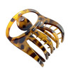 Parcelona French Curvy Oval Paw Medium 3 Cellulose Acetate Side Slide In Jaw Hair Claw Clips for Women and Girls Savana