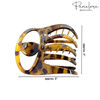 Parcelona French Curvy Oval Paw Medium 3 Cellulose Acetate Side Slide In Jaw Hair Claw Clips for Women and Girls Savana